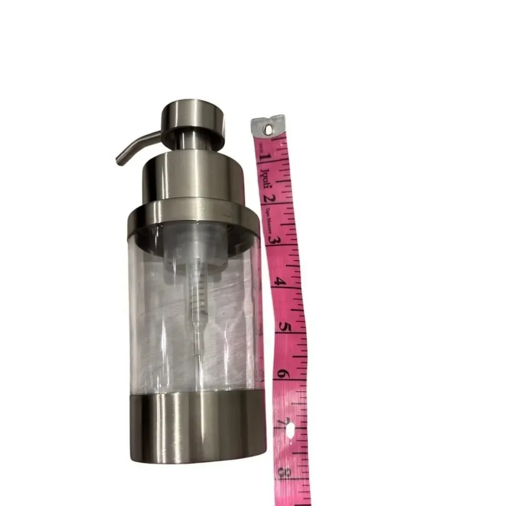 NEW in box foaming stainless steel/clear foaming soap dispenser